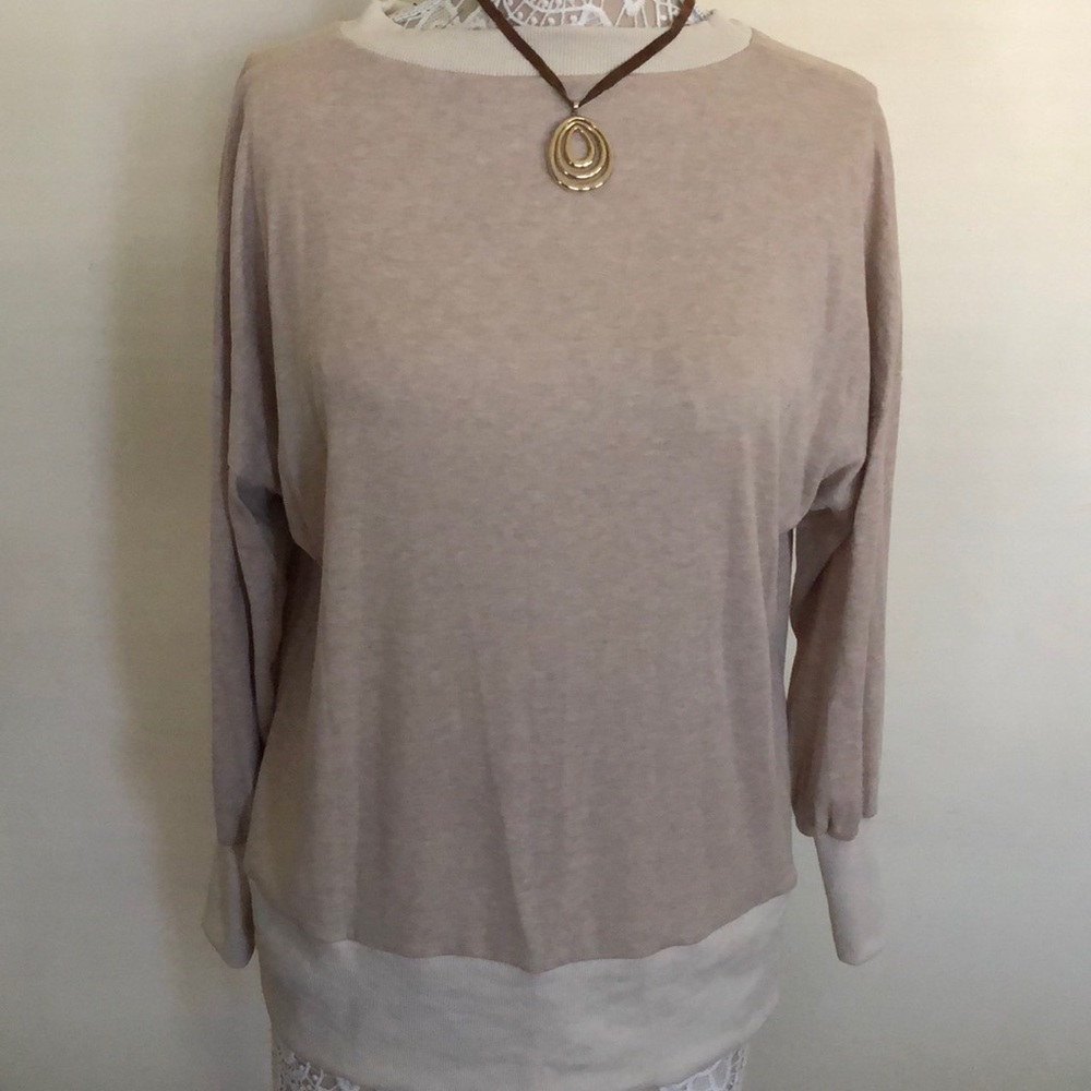 Taupe pullover top - Picture 2 of 5